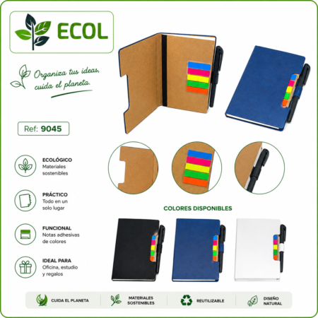 Libreta en cuerina 9045