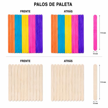 Palos de Paleta Colores